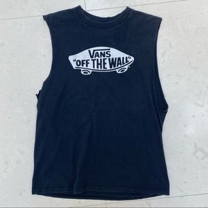 Vans Off The Wall Black Muscle Tee